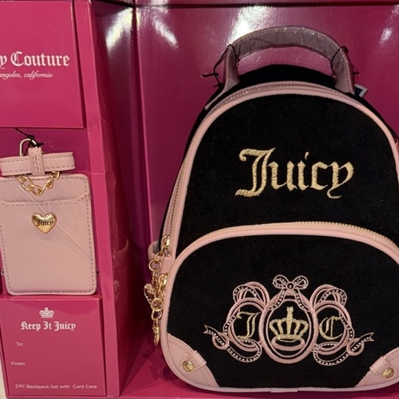 🖤NWT•Juicy Couture Heritage Mini Backpack with card case 🖤Gift Set NIB - Picture 17 of 17